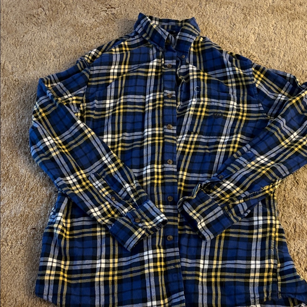 Champs Blue and Yellow Plaid Jacket